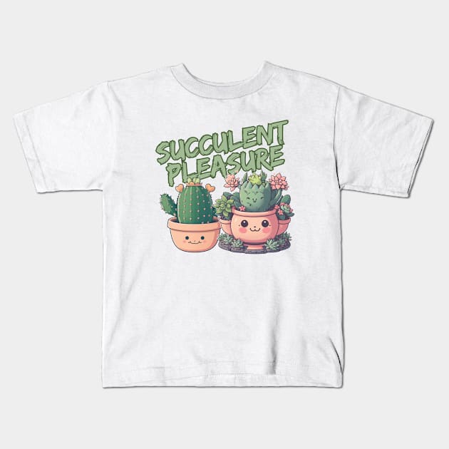 Gardening - Succulent pleasure Kids T-Shirt by Warp9